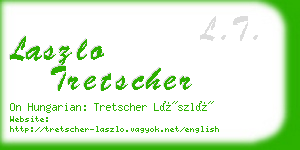 laszlo tretscher business card